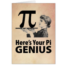 Pi Number Humor Card
