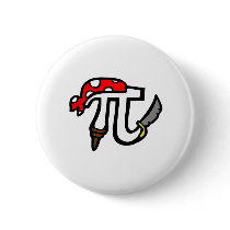 PI Pirate Pinback Buttons