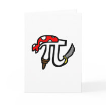 PI Pirate Greeting Cards