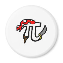 PI Pirate Refrigerator Magnets