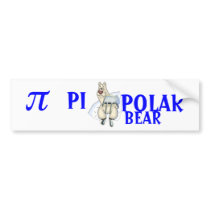 PI POLAR BEAR - HUMOR bumper stickers