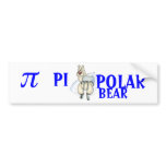 PI POLAR BEAR - HUMOR BUMPER STICKER