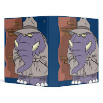 PI private eye spy sneaky elephant 3 Ring Binder