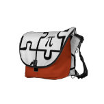 Pi Puzzle Rickshaw Messenger Laptop Book Bag Messenger Bags
