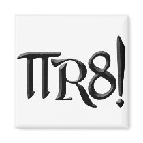PI R8 - PIRATE SPELLED THE GEEK WAY magnets