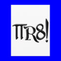 PI R8 - PIRATE SPELLED THE GEEK WAY postcards