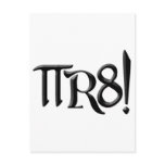 PI R8 - PIRATE SPELLED THE GEEK WAY postcards