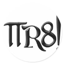 PI R8 - PIRATE SPELLED THE GEEK WAY stickers