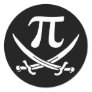 pi-rate pi symbol jolly roger sticker