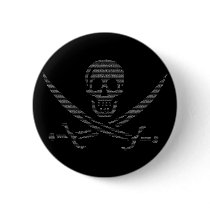 pi-rate (pirate symbol made of digits of pi) buttons by strk3 pi-rate (pirate symbol made of digits of pi) buttons