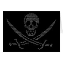 pi-rate (pirate symbol made of digits of pi) cards