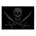 pi-rate (pirate symbol made of digits of pi) cards