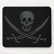 pi-rate (pirate symbol made of digits of pi) mousepads by strk3 pi-rate (pirate symbol made of digits of pi) mousepads