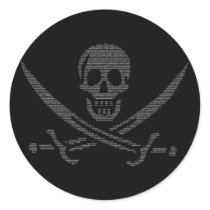 pi-rate (pirate symbol made of digits of pi) stickers by strk3 pi-rate (pirate symbol made of digits of pi) stickers