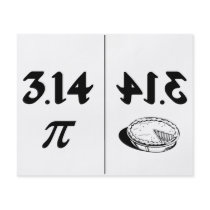 Pi Reversed Pie Mirror Full Color Flyer