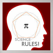 Pi - SCIENCE RULES! - math poster
