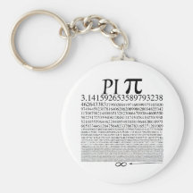 Pi Square Black Key Chain