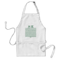 Pi Square Green Apron