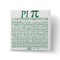 Pi Square Green Pin