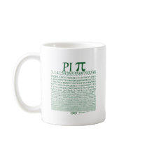 Pi Square Green Coffee Mugs