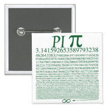 Pi Square Green Pin