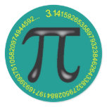 PI ROUND STICKERS