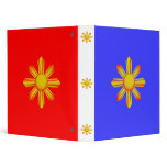 PI Sun Blue White and Red Binder