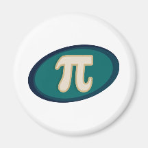 Pi Symbol 3.14 Refrigerator Magnet