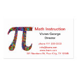 Pi Symbol Action Painting Splatter Business Card Templates