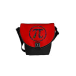 Pi Symbol Action Painting Splatter Messenger Bag