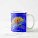 Pi symbol, digits and pie mugs