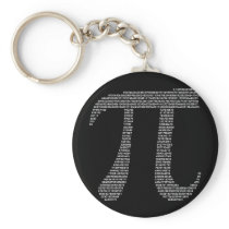 Pi Symbol Keychain