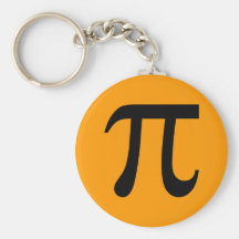 Pi Symbol Keychains