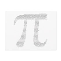 Pi Symbol Postcard by strk3 Pi Symbol Postcard