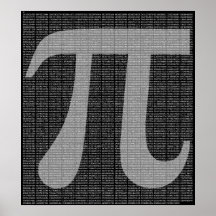 Pi to 10,000 Digits Poster Print