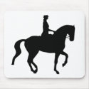 Piaffe Dressage Horse and Rider (black) mousepads by dogsandhorses Piaffe Dressage Horse and Rider (black) mousepads