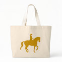Piaffe Dressage Horse and Rider (gold) bags