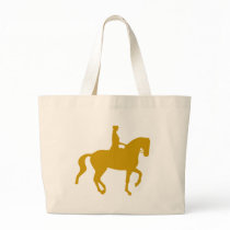Piaffe Dressage Horse and Rider (gold) bags by dogsandhorses Piaffe Dressage Horse and Rider (gold) bags