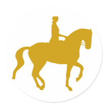 Piaffe Dressage Horse and Rider (gold) stickers by dogsandhorses Piaffe Dressage Horse and Rider (gold) stickers