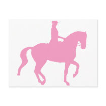 Piaffe Dressage Horse and Rider (pink) postcards by dogsandhorses Piaffe Dressage Horse and Rider (pink) postcards