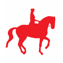 Piaffe Dressage Horse and Rider (red) t-shirts by dogsandhorses Piaffe Dressage Horse and Rider (red) t-shirts