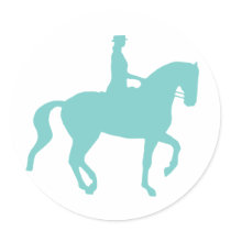 Piaffe Dressage Horse and Rider (teal) stickers by dogsandhorses Piaffe Dressage Horse and Rider (teal) stickers