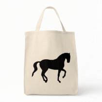 Piaffe Horse (black) bags by dogsandhorses Piaffe Horse (black) bags