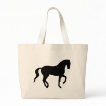 Piaffe Horse (black) bags by dogsandhorses Piaffe Horse (black) bags
