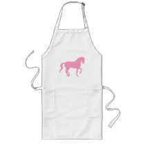 Piaffe Horse (pink) aprons by dogsandhorses Piaffe Horse (pink) aprons