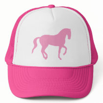 Piaffe Horse (pink) hats by dogsandhorses Piaffe Horse (pink) hats