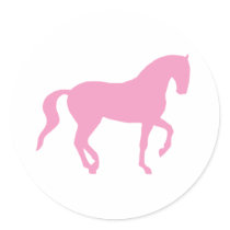 Piaffe Horse (pink) stickers by dogsandhorses Piaffe Horse (pink) stickers