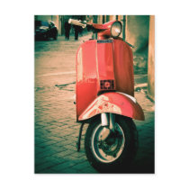 Piaggio Scooter in Italy Postcards