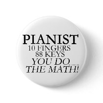 Pianist 10 Fingers 88 Keys Pins