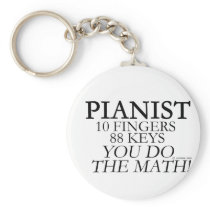 Pianist 10 Fingers 88 Keys Key Chain